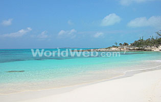 Beach on Rose Island, Out Islands, the Bahamas