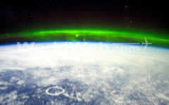 Aurora as seen from space