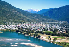 Aerial view of Revelstoke