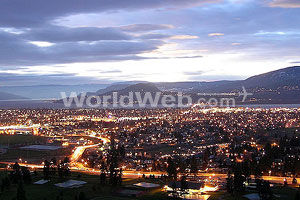 Kelowna at night