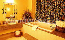 A Typical Bathroom in Brewster's Mountain Lodge