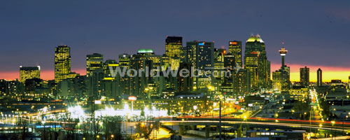 Calgary Skyline at Night