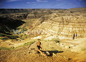 Badlands Dinosaur Dig, Drumheller, Alberta