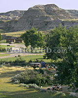 Camping at Dinosaur Provincial Park, Alberta
