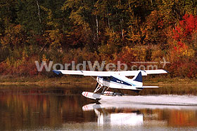 A Glider Plane Takes off at the Snye