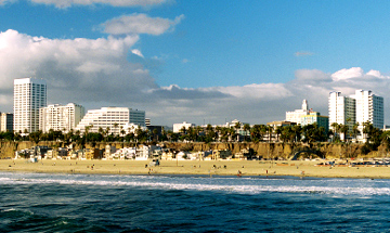 A Row of Santa Monica Hotels