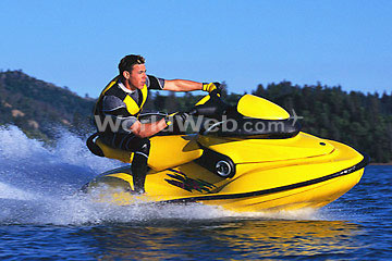 Jet-Skiing Is One of Many Popular Activities on Lake Okanagan