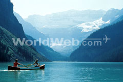 Canoeing on Lake Louise