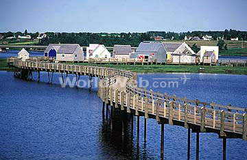A Footbridge Leads to La Pays de la Sanouine