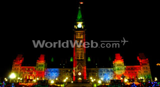 Light Show at Parliament Hil