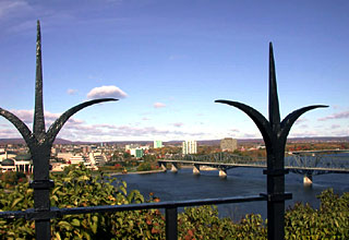 The Ottawa River and Pont Alexandra Bridge