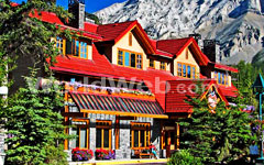 An Exterior View of the Banff Ptarmigan Inn