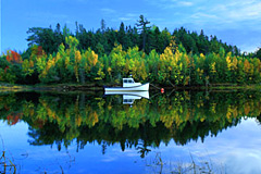 Boat on a Quiet River
