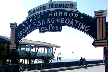 Sign at the Santa Monica Pier