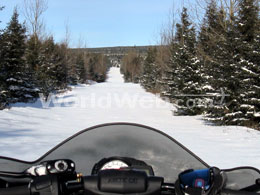 Snowmobiling, New Brunswick, Canada