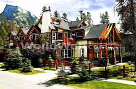 An Exterior View of Thea's Bed and Breakfast During the Summer Season