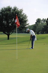 Golf courses like this one are typical in the Okanagan