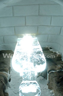 Experience the cool ice bar