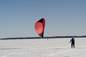 Kite Skiing