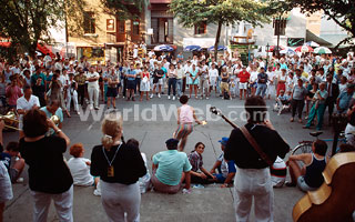 Street Performers During Quebec Festival