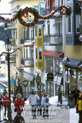 A typical street scene in Mont-Tremblant