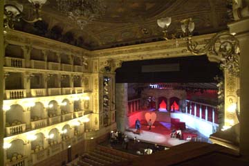 The Teatro Comunale has roots in two architectural schools