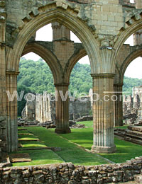 Rievaulx Abbey near Helmsley, North Yorkshire, England