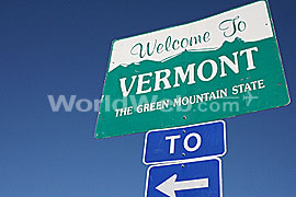Vermont Road Sign, USA