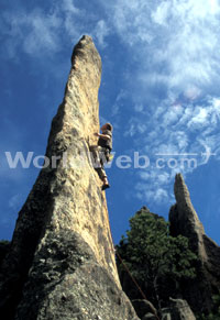 Rock Climbing in Custer State Park