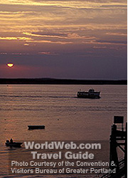 Casco Bay Lines Ferry at Sunset