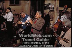 Jazz performers at the Preservation Hall