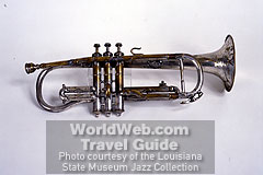 Louis Armstrong's first cornet at the Mint