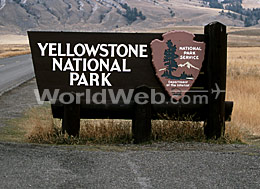 Yellowstone National Park Entrance Sign