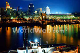 Downtown Cincinnati at Night