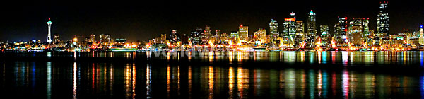 The Seattle City Skyline at Eventide