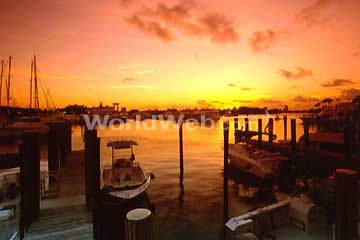 Sunset in Port Everglades