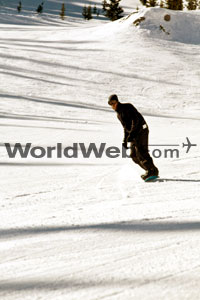 Snowboarding in Taos, NM