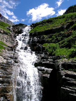 Weeping Wall Waterfall, Glacier National Park