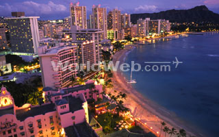 Honolulu at night