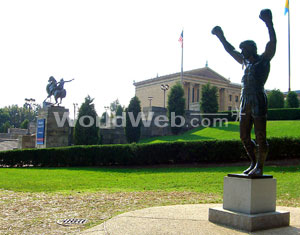 The Rocky Statue at the Museum of Art